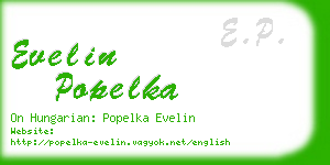 evelin popelka business card